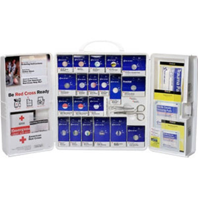 50-Person SmartCompliance Red Cross Standard Industrial First Aid Kit w/o Medications - 1001RC0103AC