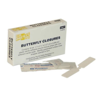 Butterfly Wound Closure (Uitized Refill), 1/2" x 2 3/4", 16/Box - 1012