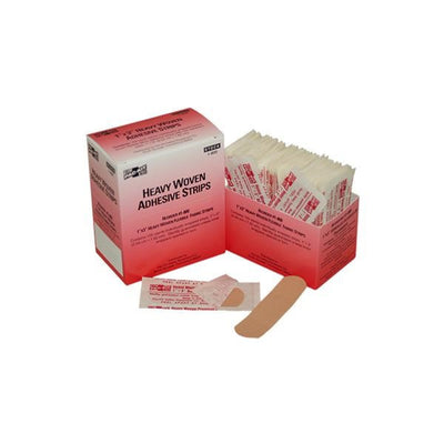Heavy Woven Fabric Adhesive Strips, 1" x 3", 100/Box - 1800