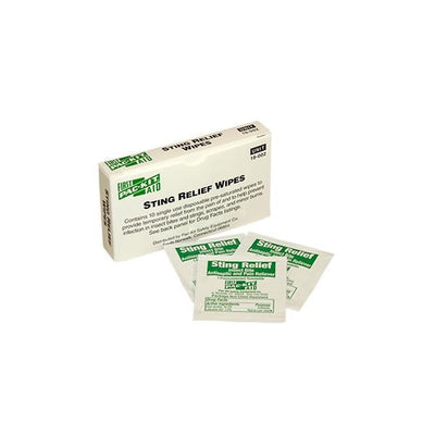 Sting Relief Wipes, 10/Box - 19002