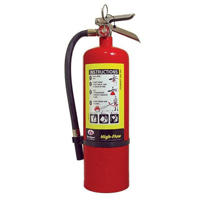 Badger Extra High-Flow 10 lb ABC Fire Extinguisher w/ Wall Hook - 21006158