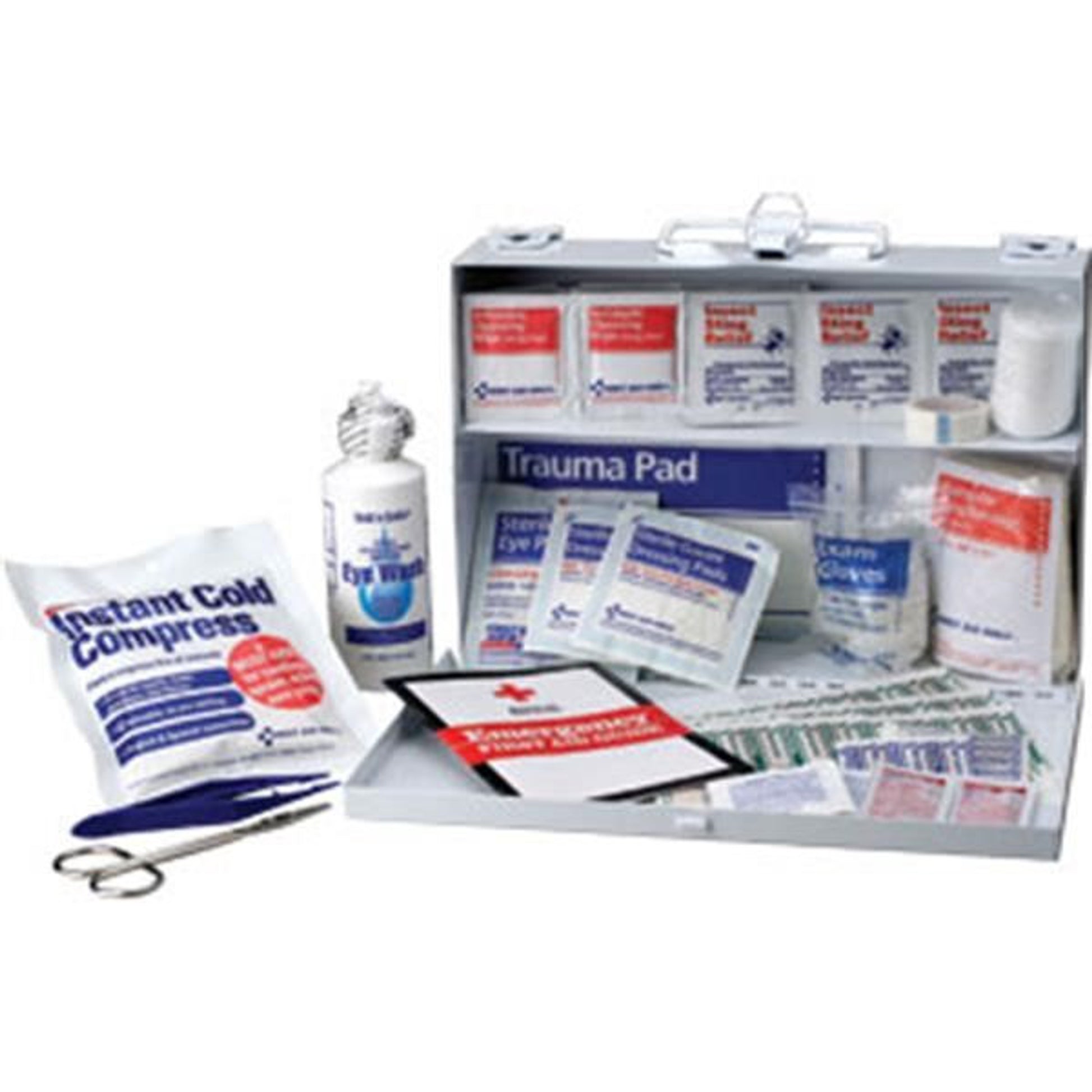 25-Person, 106-Piece Bulk First Aid Kit (Metal) - 224UFAO