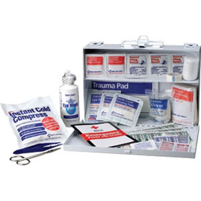 25-Person, 106-Piece Bulk First Aid Kit (Metal) - 224UFAO