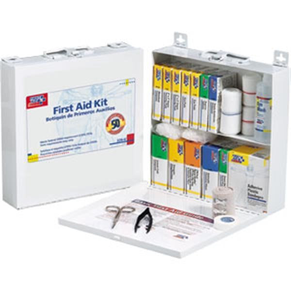 50-Person, 197-Piece Bulk First Aid Kit (Metal) - 226UFAO