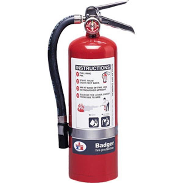 Badger Extra 5 lb BC Fire Extinguisher w/ Wall Hook - 3476
