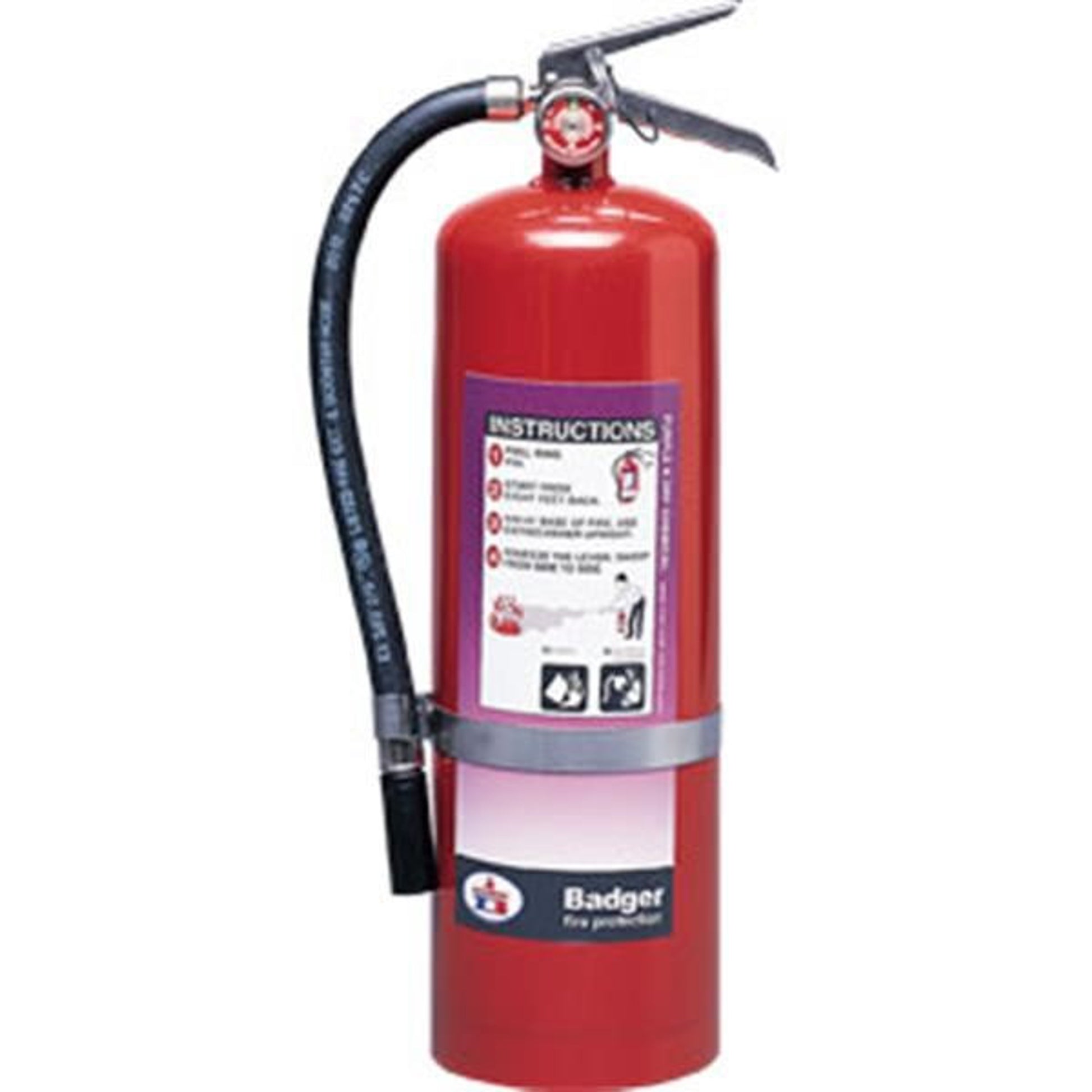 Badger Extra 10 lb Purple K Fire Extinguisher w/ Wall Hook - 3778