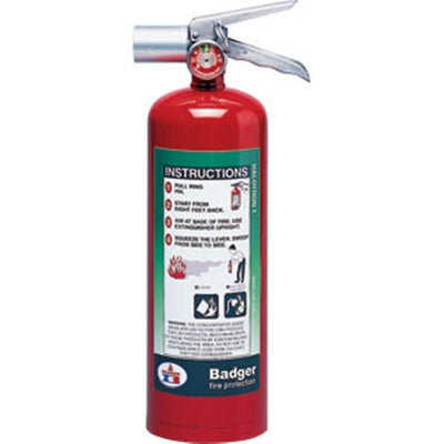 Badger Extra 5 lb Halotron I Fire Extinguisher w/ Wall Hook - 24567