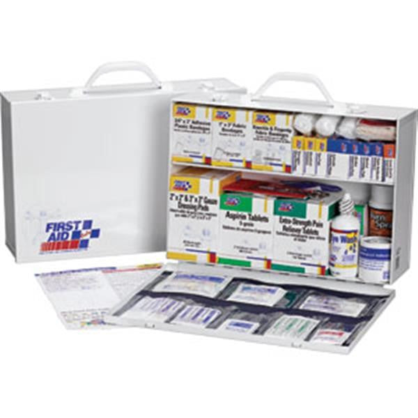 2-Shelf, 75-Person, 515-Piece First Aid Station w/ 8-Pocket Liner - 245PO