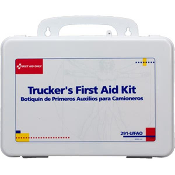 16-Unit, 88-Piece Truckers First Aid Kit (Plastic) - 291UFAO