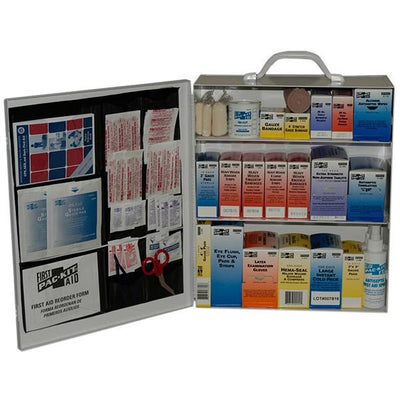 3-Shelf, 100-Person Industrial First Aid Station - 6155