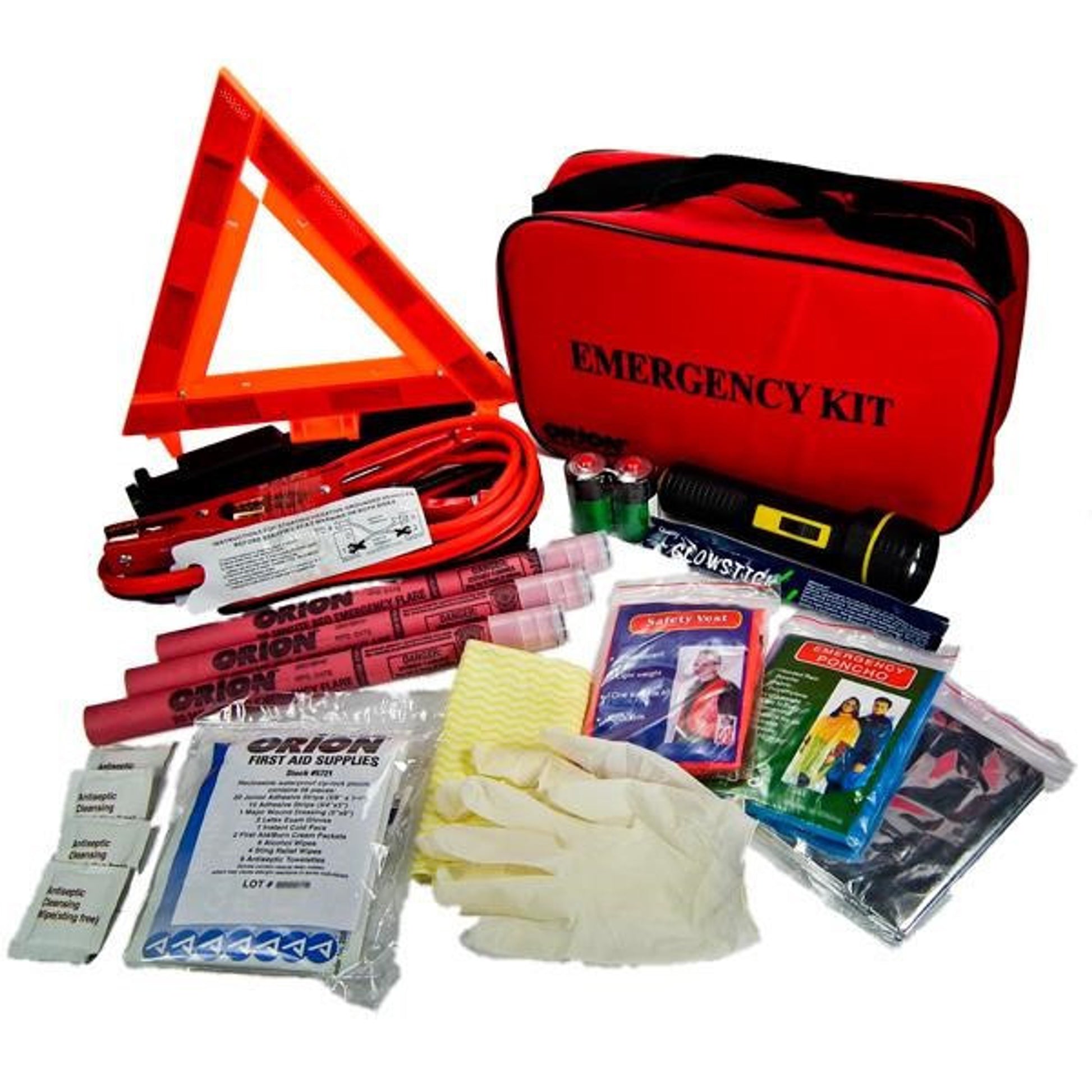 Orion Safety® Deluxe Roadside Emergency Kit - 8901