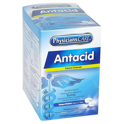 Antacid Tablets, 420 mg, 2 Pkg/50 Each - 90089