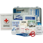 25-Person, 141-Pc ANSI A+ Weatherproof First Aid Kit, Metal - 90561