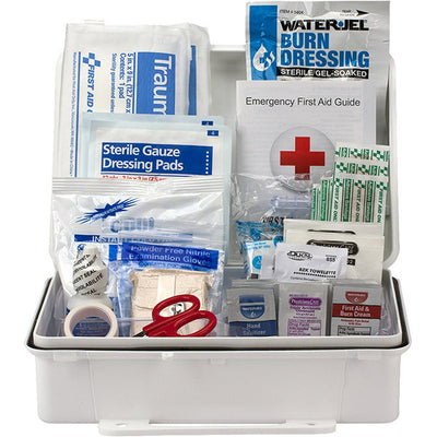 25-Person ANSI A Weatherproof First Aid Kit, Plastic, 1/Each - 90562