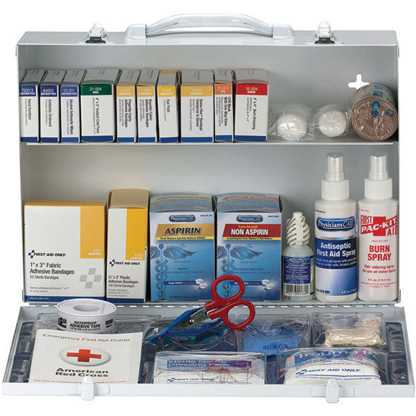 2-Shelf, 75-Person, 336-Pc ANSI A+ First Aid Station - 90572