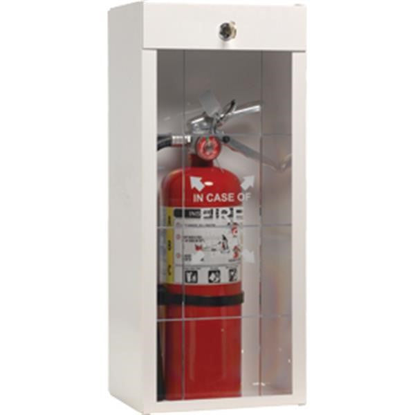 Metal Extinguisher Cabinet, 19 13/16"H x 8 1/2"W x 6 1/4"D - 916LS
