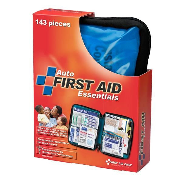 143-Piece Auto First Aid Kit (Softpack Case) - FAO552