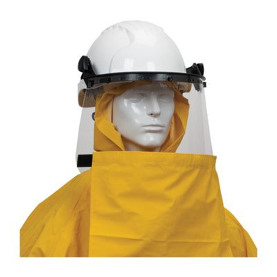 HydroFR Rainwear PVC Jacket w/Hood & Bib Overalls - 0.35 mm - Yellow - 1/EA - 205-375FR