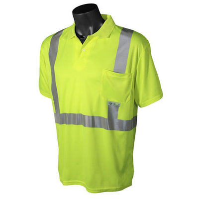 Radians Class 2 Short Sleeve High Visibility Safety Polo - Green - ST12-2PGS