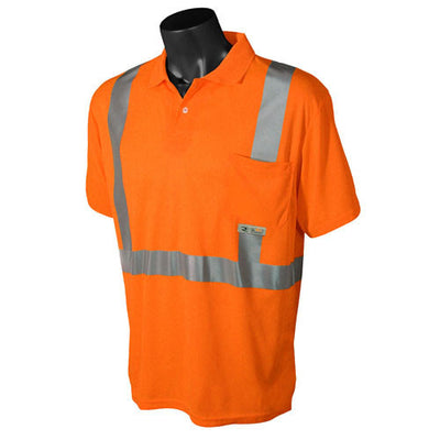 Radians Class 2 Short Sleeve High Visibility Safety Polo - Orange - ST12-2POS