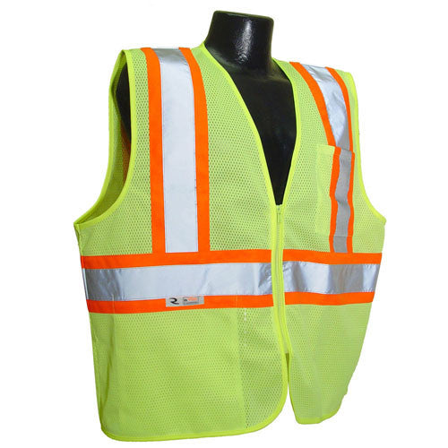 Radians Economy Class 2 Safety Vest with Two-Tone Trim - Green - SV22-2ZGM