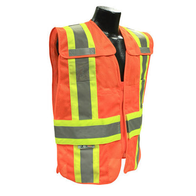 Radians Class 2 Breakaway Expandable Two Tone Vest - Orange - SV24-2ZOM