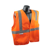 Radians Class 2 Economy Solid Safety Vest - Orange - SV2OS