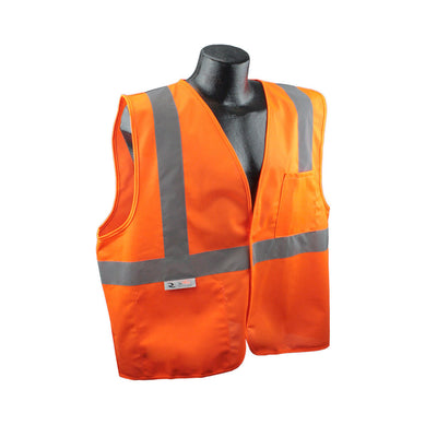 Radians Class 2 Economy Solid Safety Vest - Orange - SV2OS