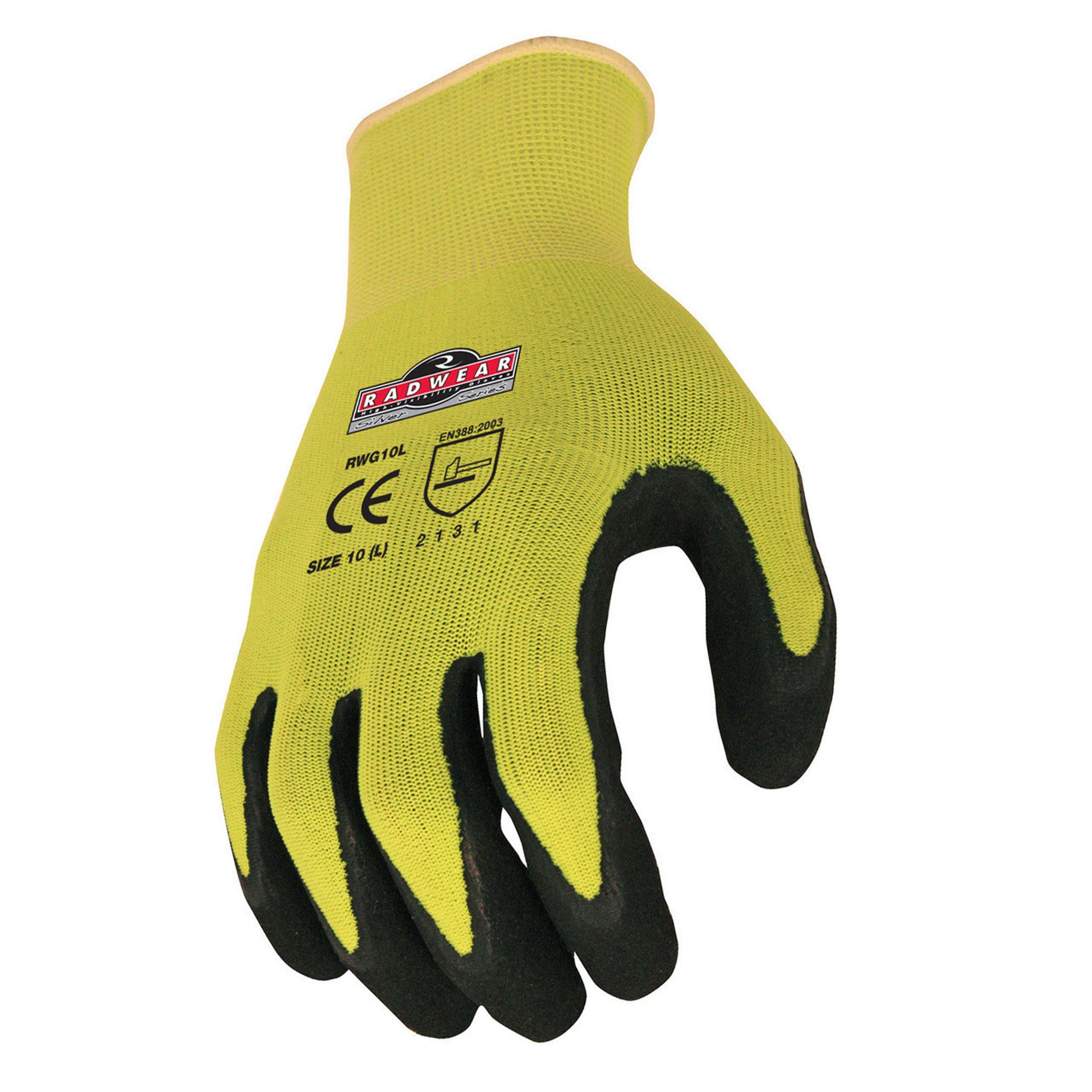 Radians Radwear Silver Series Hi-Viz Knit Dip Glove - RWG10