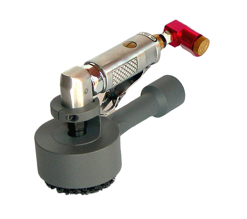 Heavy Duty 3 inch Air Powered Right Angle Sander with Dust Collection Attachment