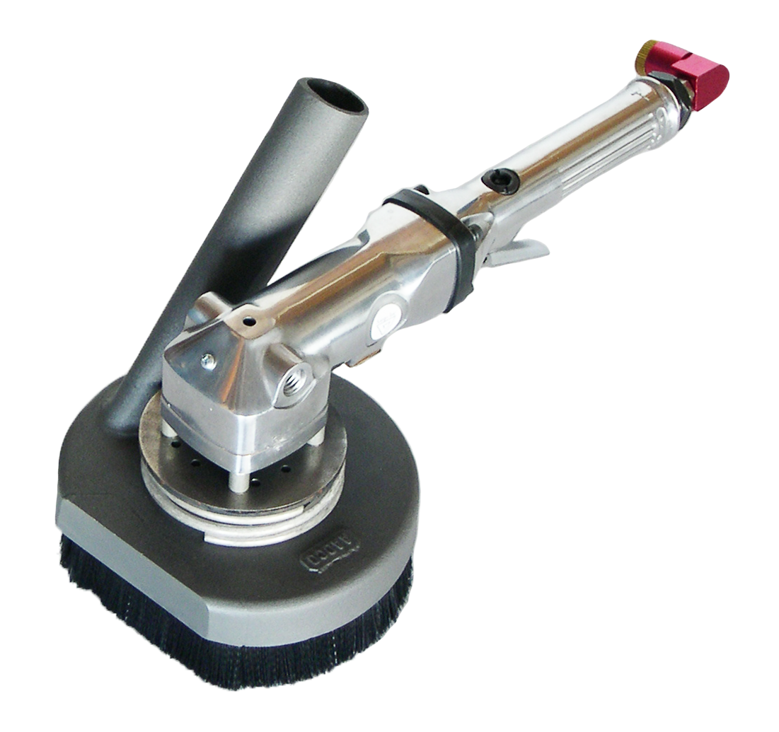Heavy Duty 5 inch Air Powered Right Angle Sander Kit with Dust Collection Attachment