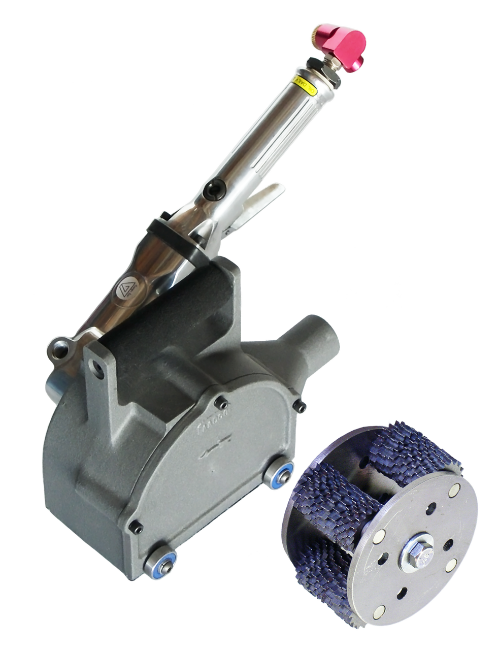 Heavy Duty 2 1/4 inch Rotopeen Air Powered Shrouded Power Tool Kit with Cutter Hub Assembly