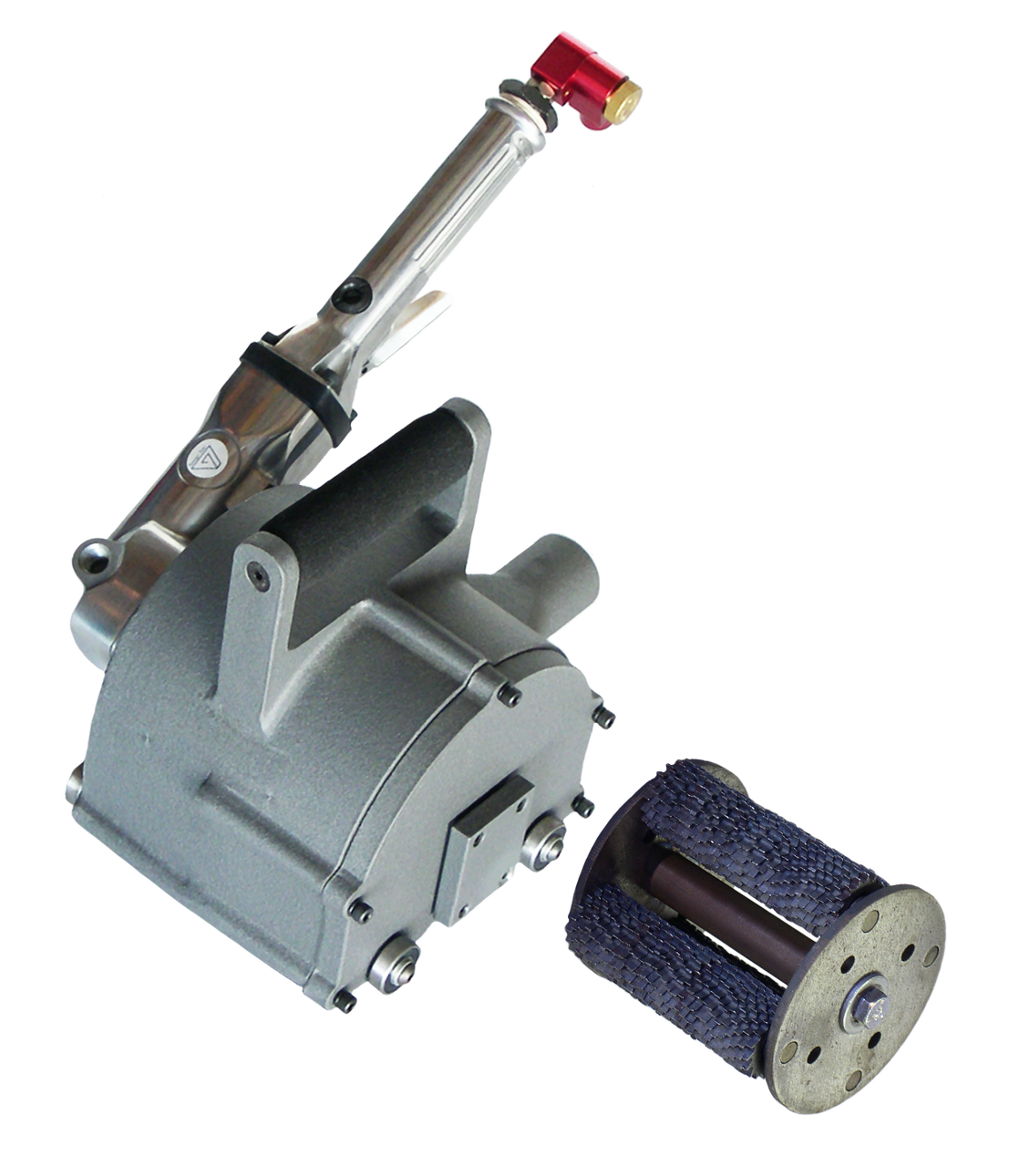 Heavy Duty 4 inch Rotopeen Air Powered Shrouded Power Tool Kit with Cutter Hub Assembly