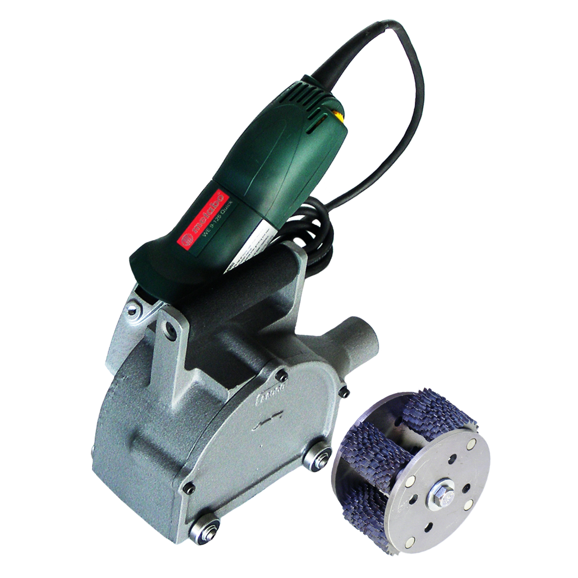 Heavy Duty 2 1/4 inch Rotopeen Electric Shrouded Power Tool Kit With Cutter Hub Assembly