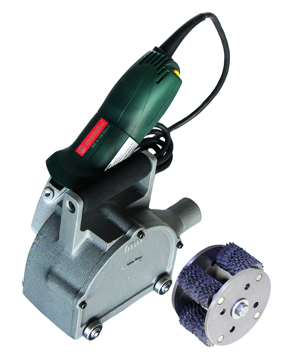 Heavy Duty 2 1/4 inch Rotopeen Electric Shrouded Power Tool Kit With Cutter Hub Assembly
