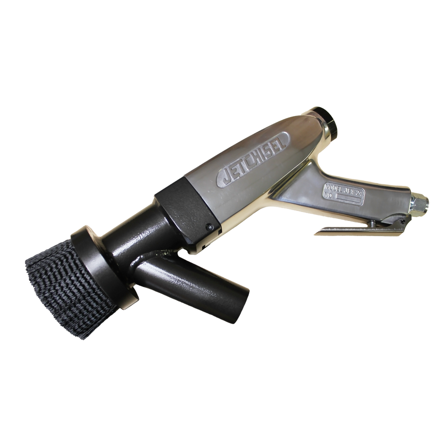 Heavy Duty 3mm Pistol Grip Air Powered Needle Gun Kit With Dust collector Shroud and Whip Assembly