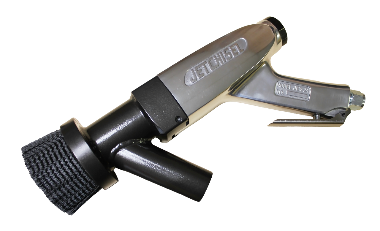 Heavy Duty 3mm Pistol Grip Air Powered Needle Gun With Dust collector Shroud