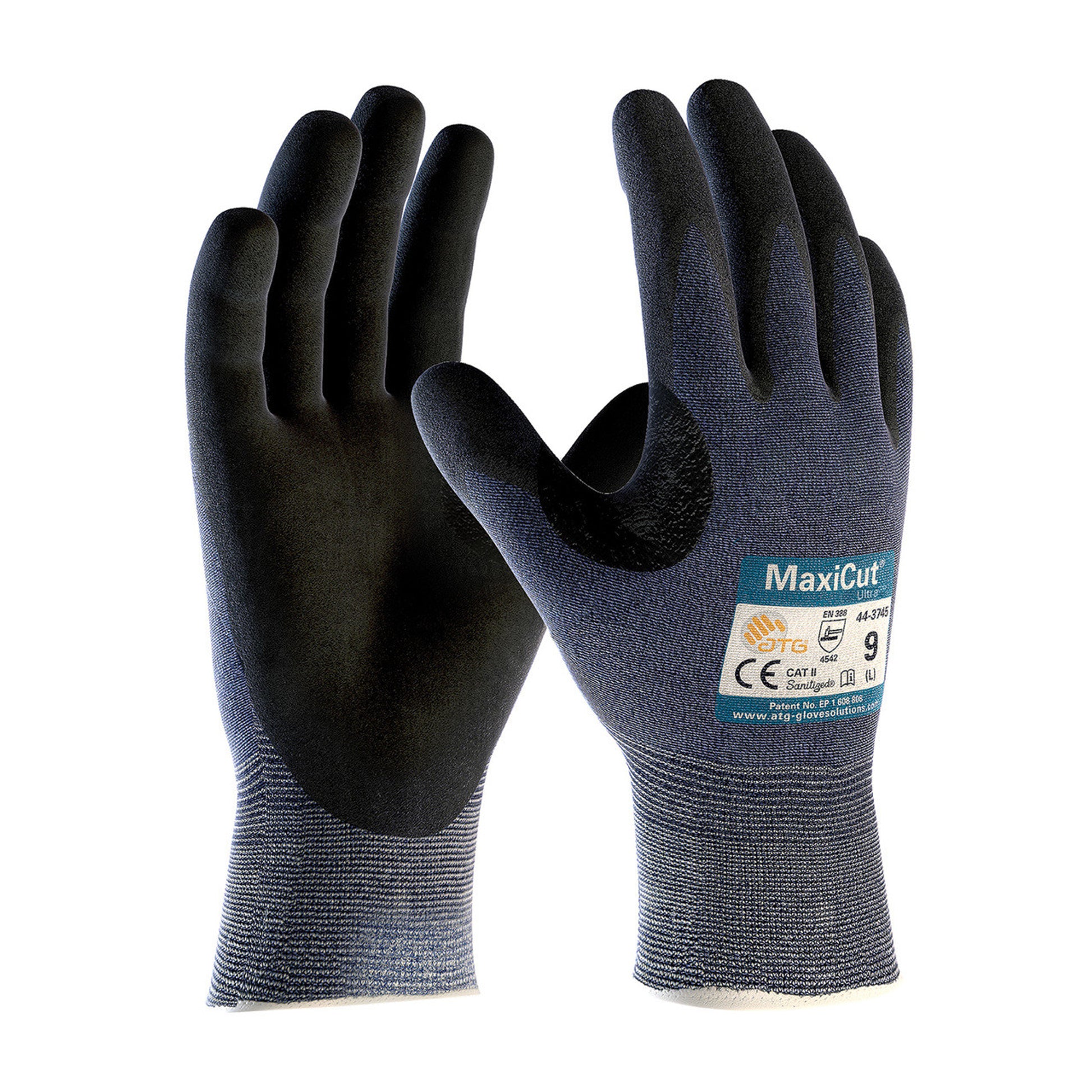 PIP ATG Seamless Knit Engineered Yarn Glove with Premium Nitrile Coated MicroFoam Grip on Palm & Fingers - 44-3745 - 12/Pair