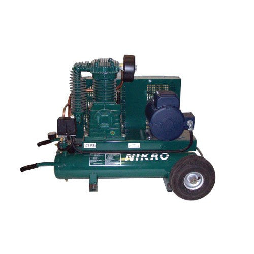 Nikro 5 H.P. 220V 2 Stage 175 PSI Portable Electric Compressor - 860757