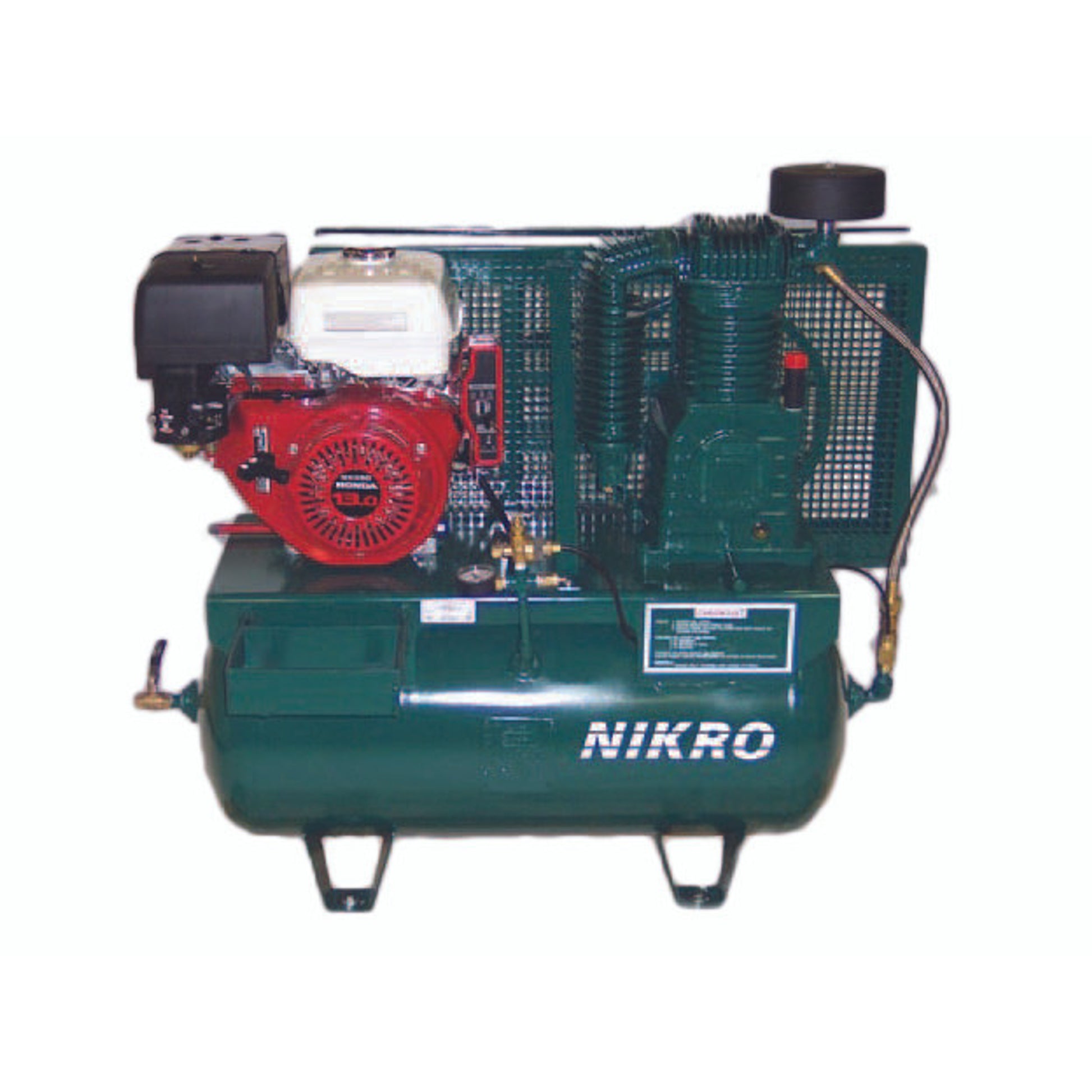 Nikro 13 H.P. Honda 2 Stage Electric Start 175 PSI Truck Mount Gasoline Compressor - 860760