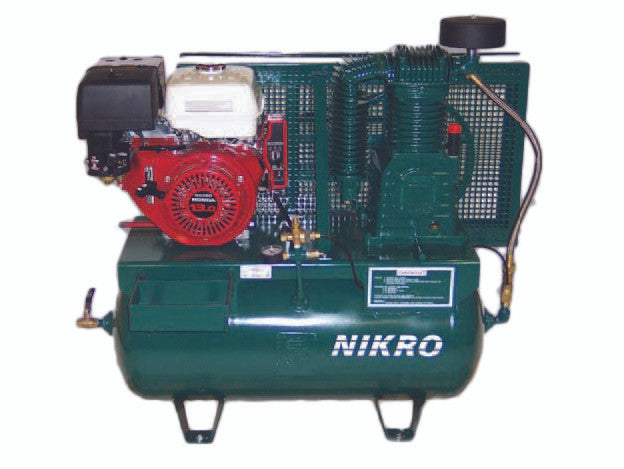 Nikro 13 H.P. Honda 2 Stage Electric Start 175 PSI Truck Mount Gasoline Compressor - 860760