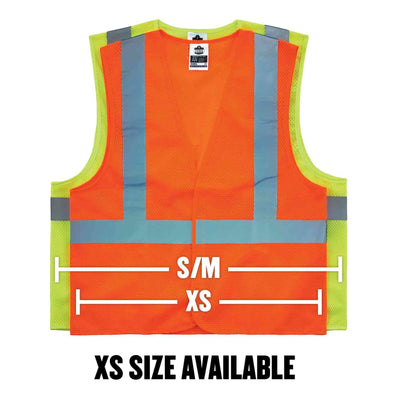 Ergodyne GloWear 8205HL Mesh Hi-Vis Safety Vest - Type R, Class 2, Hook + Loop, No Pockets - Orange