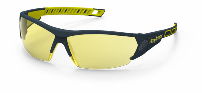HexArmor MX250 TruShield Amber Safety Eyewear - 12/Pair