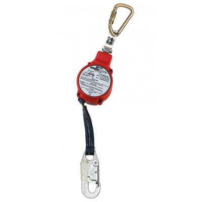 Miller 11-ft MiniLite PFL w/Steel Twist-Lock Carabiner and Steel Swivel Locking Snap Hook Snap Hook - FL11-3-Z7/11FT