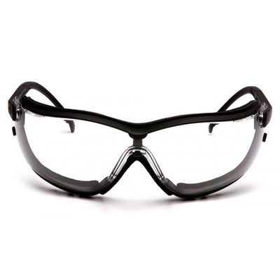 Pyramex V2G Black Frame/Clear Anti-Fog Lens Safety Eyewear