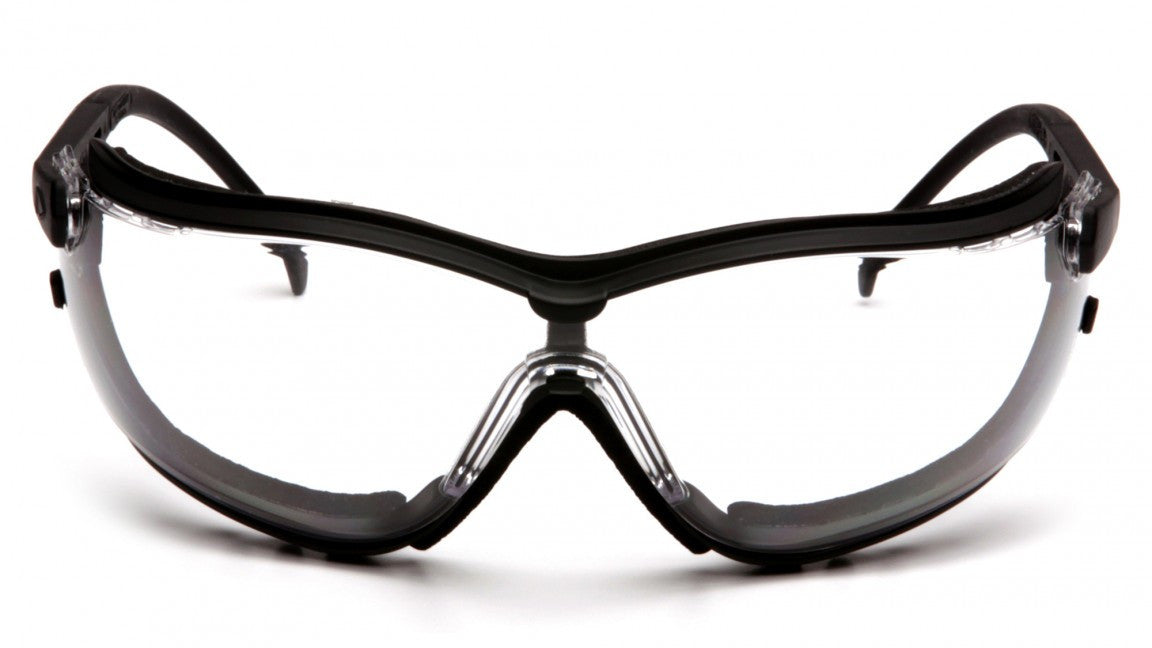 Pyramex V2G Black Frame/Clear Anti-Fog Lens Safety Eyewear