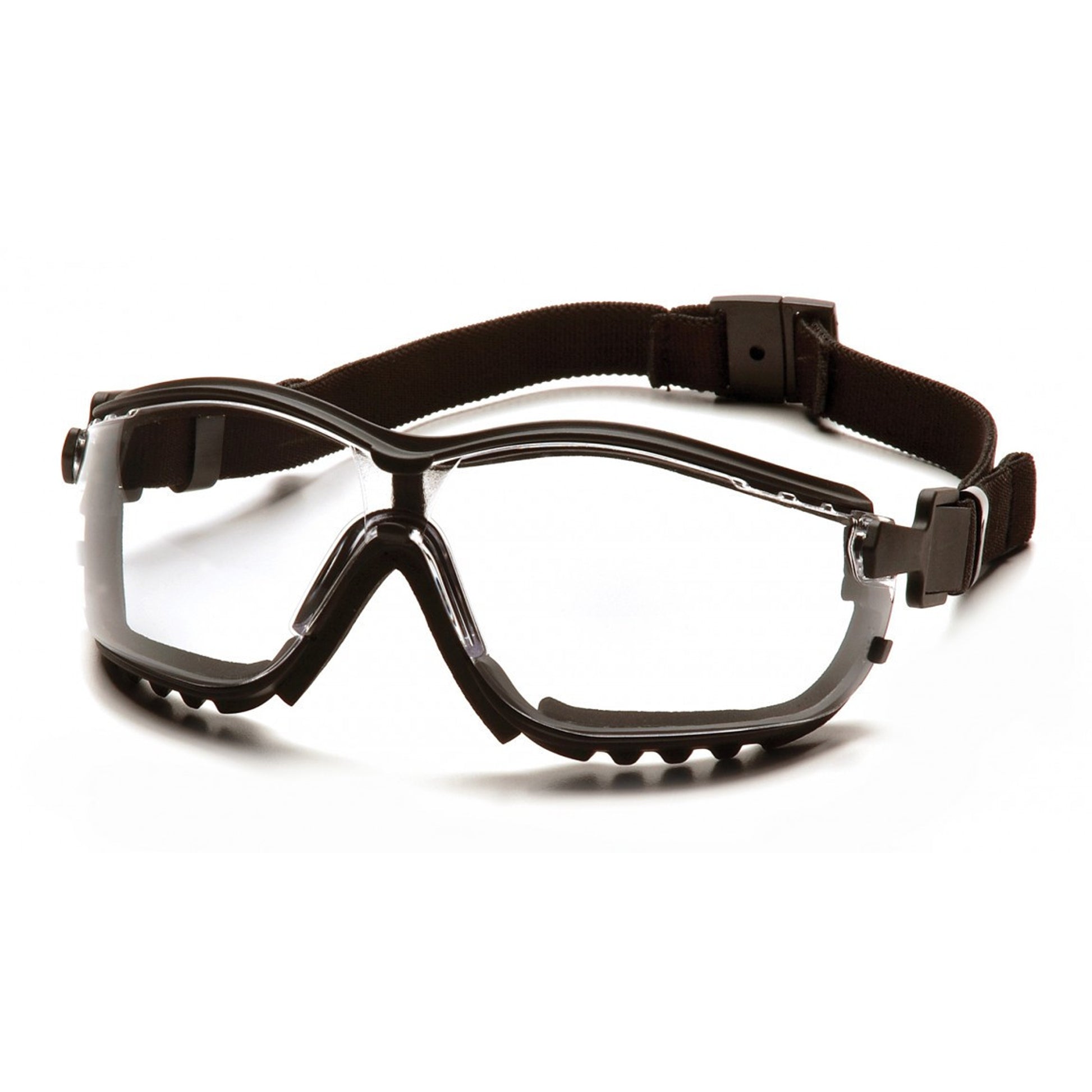 Pyramex V2G Black Frame/Clear Anti-Fog Lens Safety Eyewear
