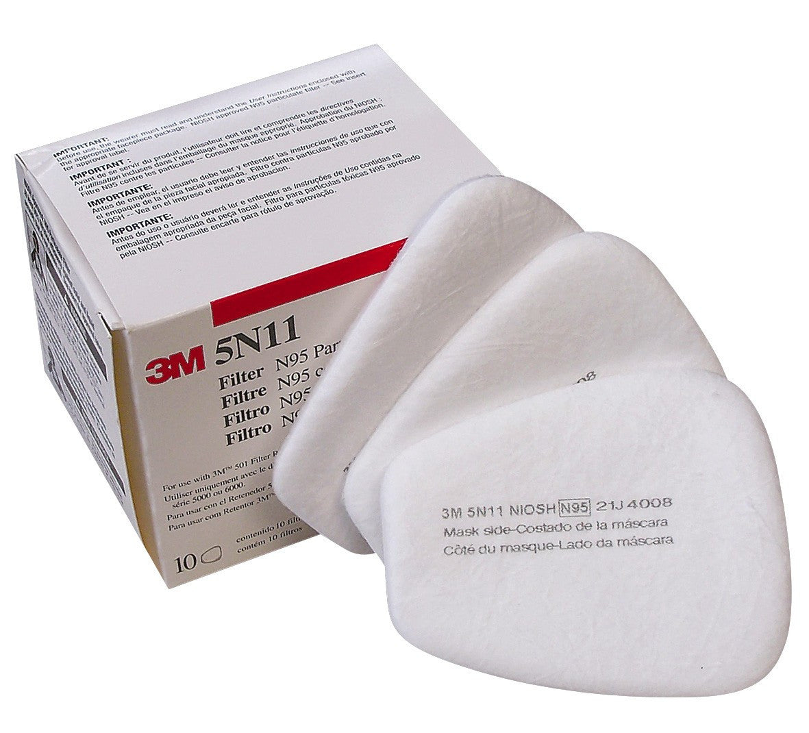 3M 5N11 N95 Prefilters 10/pack – Jendco Safety Supply