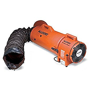 Allegro 8" Plastic Explosion-Proof COM-PAX-IAL Blower w/ Canister & 25' Ducting - 9538-25