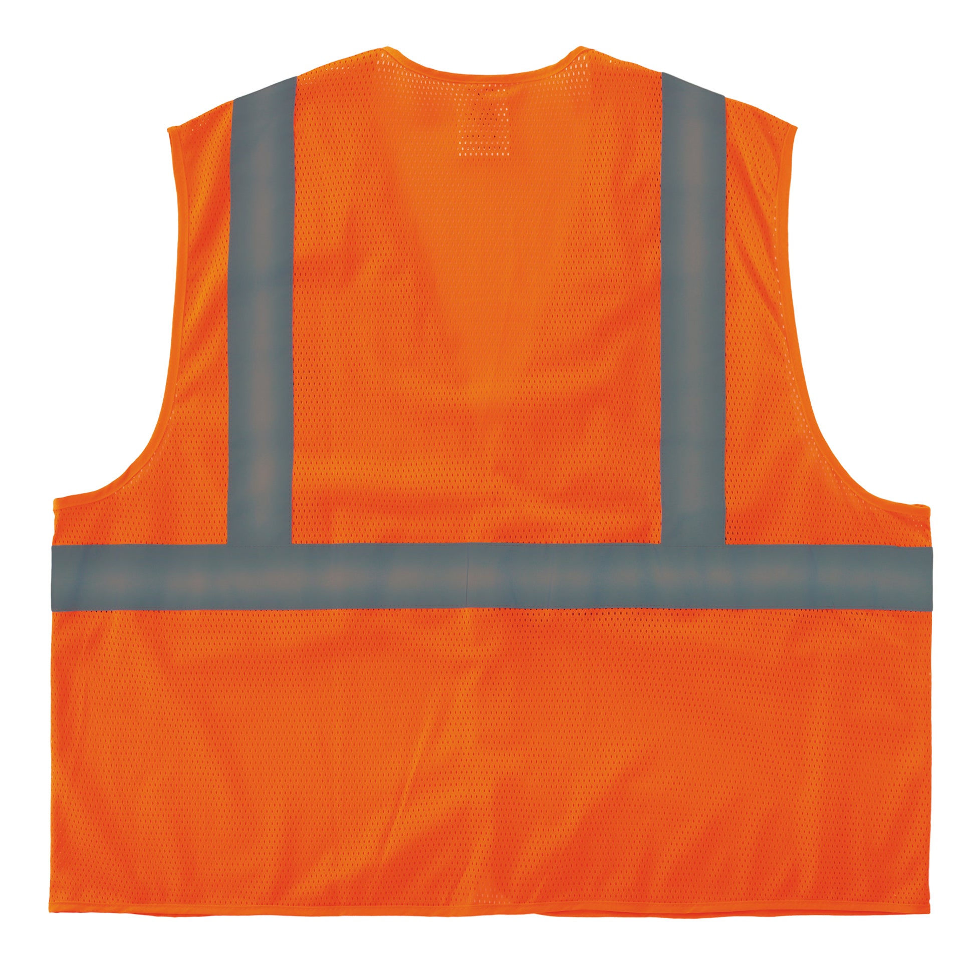 Ergodyne GloWear 8205Z Mesh Hi-Vis Safety Vest - Type R, Class 2 - Zipper, No Pockets - Orange
